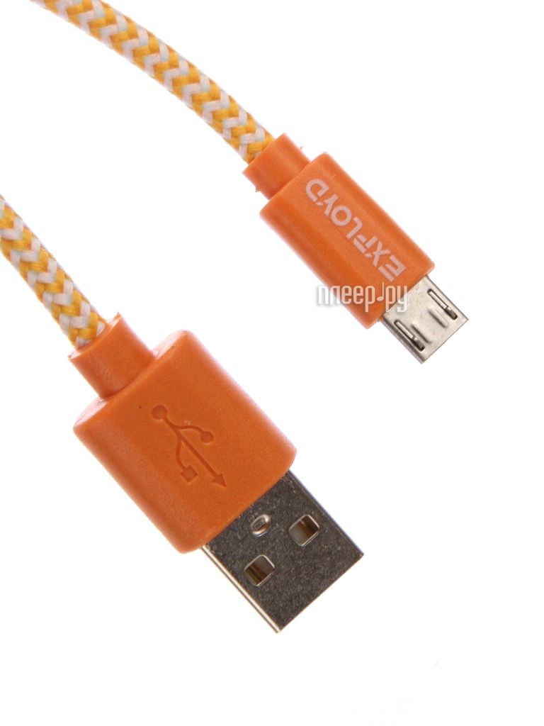  Exployd USB - microUSB 1m Yellow EX-K-187 