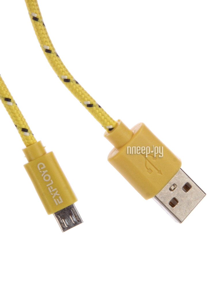  Exployd USB - microUSB 1m Yellow EX-K-183  342 