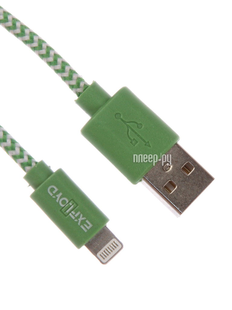 Exployd USB - Lightning 8pin 1m Green EX-K-202  338 