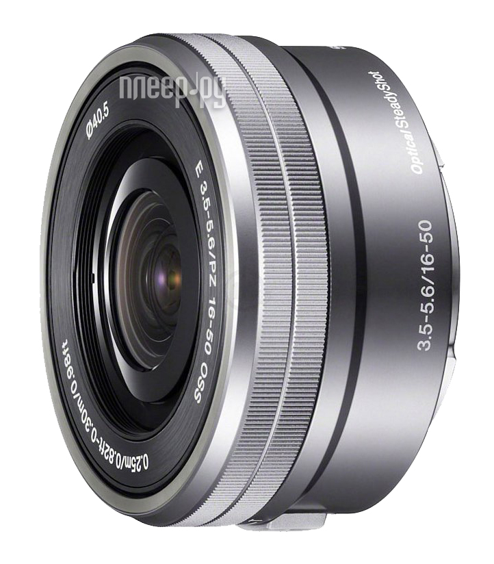  Sony SEL-P1650 16-50 mm F / 3.5-5.6 E PZ OSS for NEX Silver*
