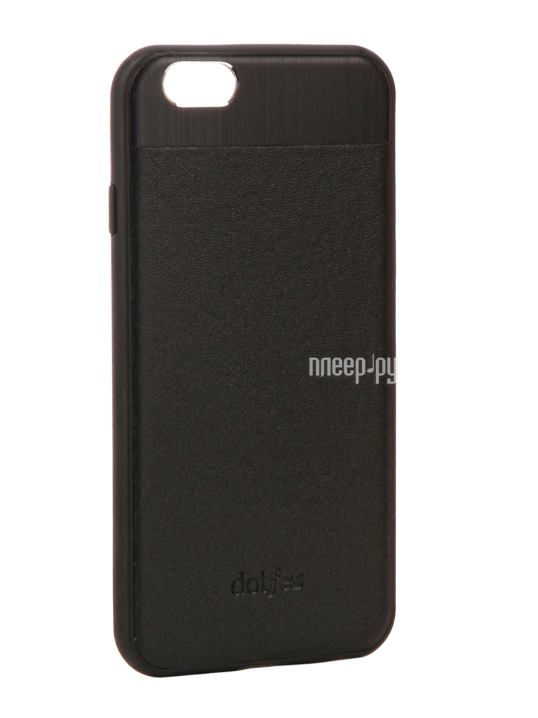  - Dotfes G03 Aluminium Alloy Nappa Leather Case  APPLE iPhone 6 / 6S Black 47080 