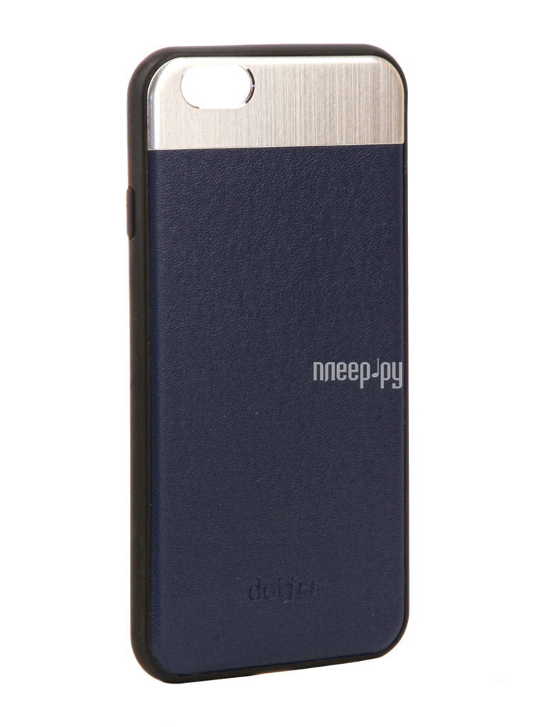  - Dotfes G03 Aluminium Alloy Nappa Leather Case  APPLE iPhone 6 / 6S Blue 47079 