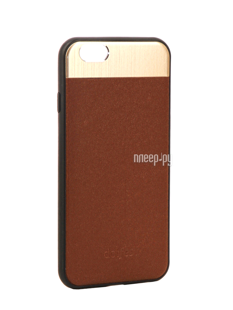  - Dotfes G03 Aluminium Alloy Nappa Leather Case  APPLE iPhone 6 / 6S Brown 47078  882 