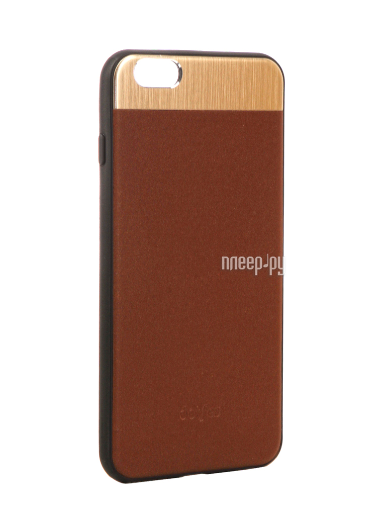  - Dotfes G03 Aluminium Alloy Nappa Leather Case  APPLE iPhone 6 Plus / 6S Plus Brown 47082  898 