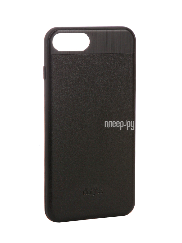  - Dotfes G03 Aluminium Alloy Nappa Leather Case  APPLE iPhone 7 Plus Black 47092 