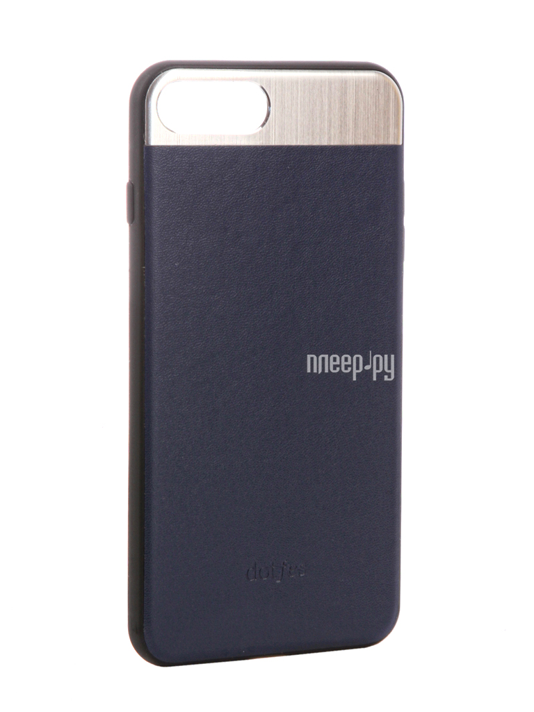  - Dotfes G03 Aluminium Alloy Nappa Leather Case  APPLE iPhone 7 Plus Blue 47091 