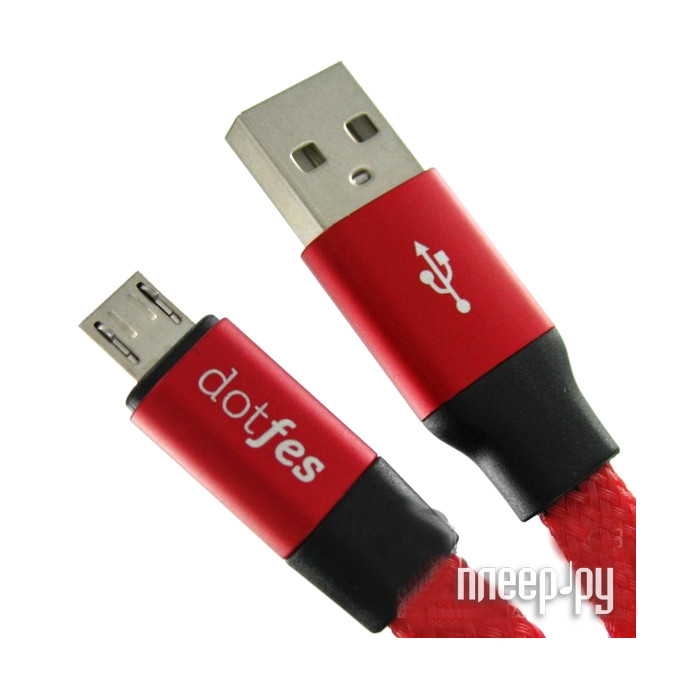 Dotfes microUSB A09M Self-Rolling 0.8m Red 14770  472 