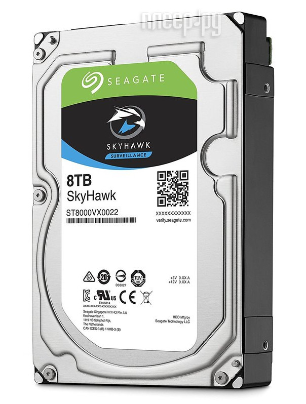 Жесткий диск 8Tb - Seagate SkyHawk Surveillance ST8000VX0022 купить