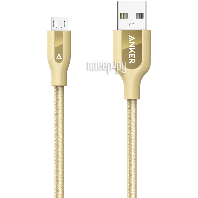  Anker Powerline+ Micro USB 0.9m A8142HB1 Gold 908154  629 