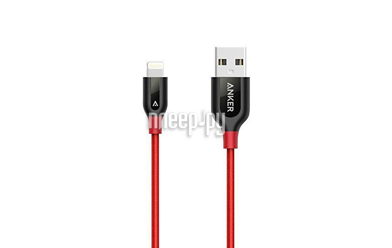  Anker PowerLine+ USB - Lightning MFi 0.9m A8121H91 Red 891578  1041 