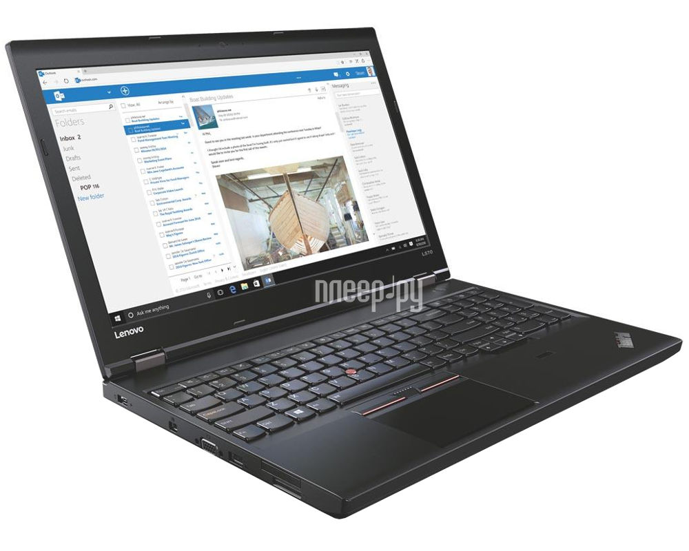  Lenovo ThinkPad L570 20J8001GRT (Intel Core i3-7100U 2.4 GHz / 4096Mb / SSD 180Gb / DVD-RW / Intel HD Graphics 620 / Wi-Fi / Bluetooth / Cam / 15.6 / 1366x768 / Windows 10 64-bit) 