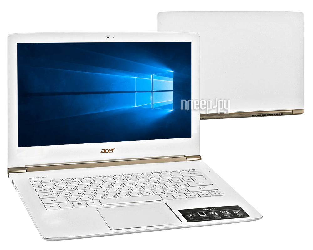  Acer Aspire S5-371 NX.GCJER.009 (Intel Core i3-6100U 2.3 GHz / 4096Mb / 128Gb SSD / No ODD / Intel HD Graphics / Wi-Fi / Bluetooth / Cam / 13.3 / 1920x1080 / Windows 10 64-bit)