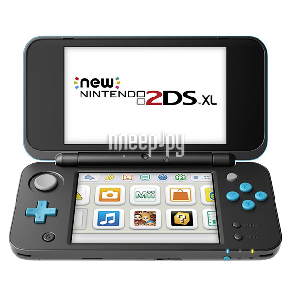   Nintendo 2DS XL Black-Turquoise ConNd2D9 