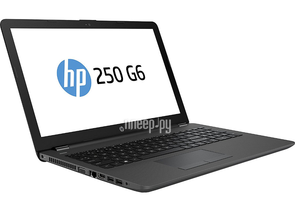  HP 250 G6 1WY14EA (Intel Celeron N3060 1.6 GHz / 4096Mb / 500Gb / DVD-RW / Intel HD Graphics / Wi-Fi / Cam / 15.6 / 1366x768 / Windows 10 64-bit)