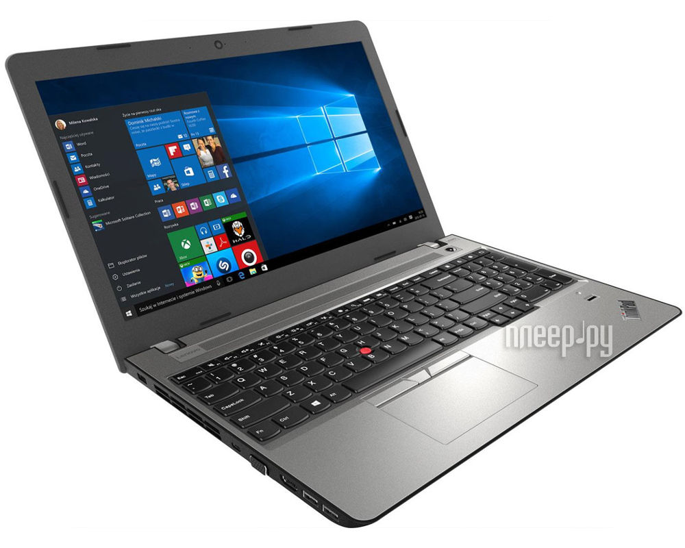  Lenovo ThinkPad EDGE E570 Black-Silver 20H500BDRT (Intel Core i5-7200 2.5 GHz / 4096Mb / 1000GB / DVD-RW / Intel HD Graphics / Wi-Fi / Bluetooth / Cam / 15.6 / 1920x1080 / Windows 10 Pro) 