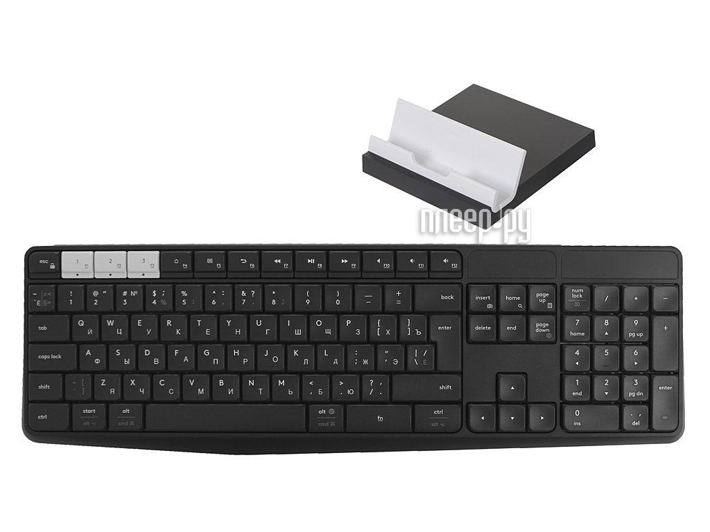   Logitech K375s Wireless Multi-Device Keyboard & Stand Black 920-008184