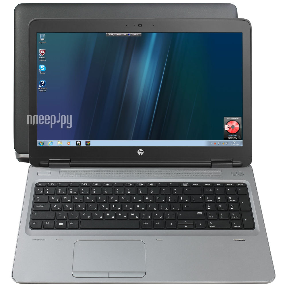  HP ProBook 655 G2 Y3B23EA (AMD A10-8700B 1.8 GHz / 4096Mb / 128Gb SSD / DVD-RW / Intel HD Graphics / Wi-Fi / Bluetooth / Cam / 15.6 / 1366x768 / Windows 7 64-bit)  40531 