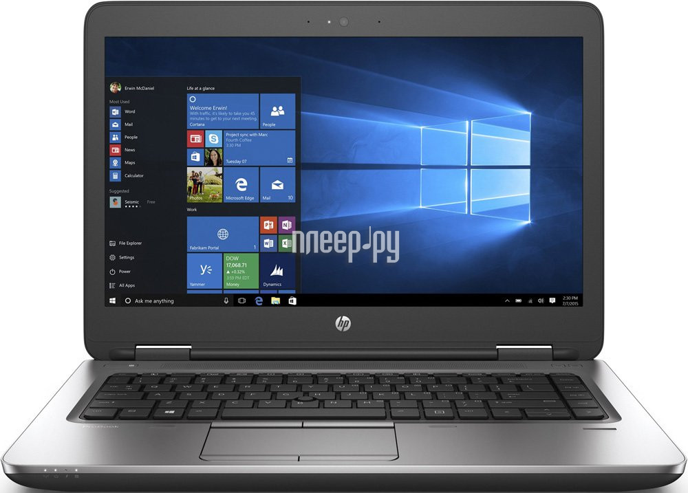  HP ProBook 640 G2 Y3B11EA (Intel Core i5-6200U 2.3 GHz / 4096Mb / 500Gb / DVD-RW / Intel HD Graphics / Wi-Fi / Bluetooth / Cam / 14 / 1366x768 / Windows 7 64-bit)