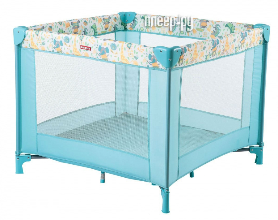 Манеж-кровать Happy Baby Amalfy HB-8090 Aqua 4650069783596