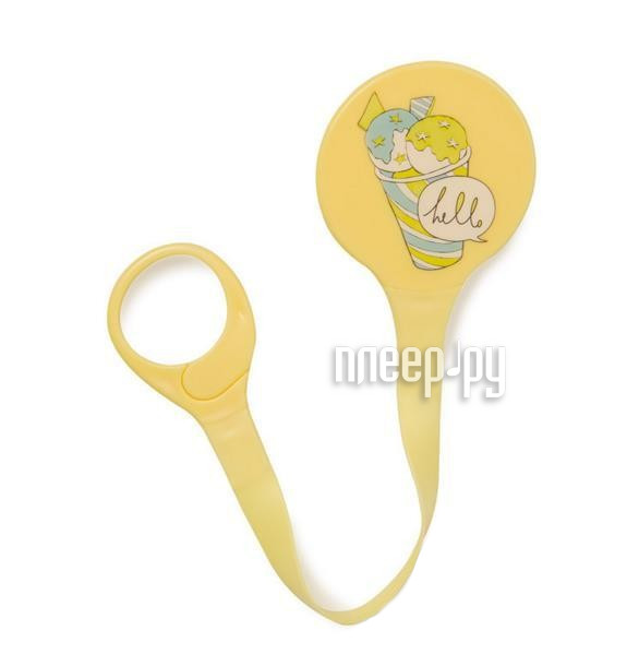    Happy Baby Pacifier Holder Yellow 11007 4650069781653 