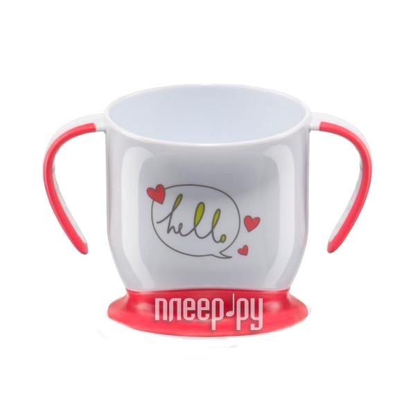    Happy Baby Baby Cup With Suction Base Red 15022