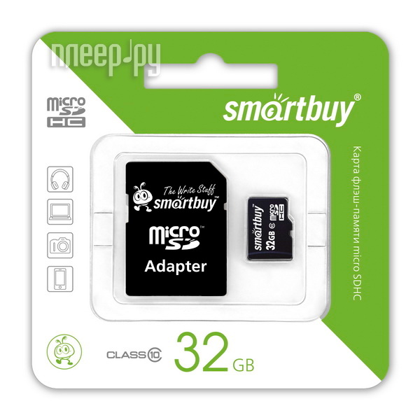   32Gb - SmartBuy Micro Secure Digital HC Class 10 SB32GBSDCL10-01    SD  4317 