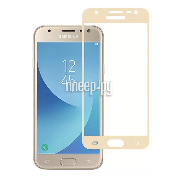    Samsung SM-J330F Galaxy J3 2017 Zibelino TG Full Screen Gold 0.33mm 2.5D ZTG-FS-SAM-J330F-GLD  397 