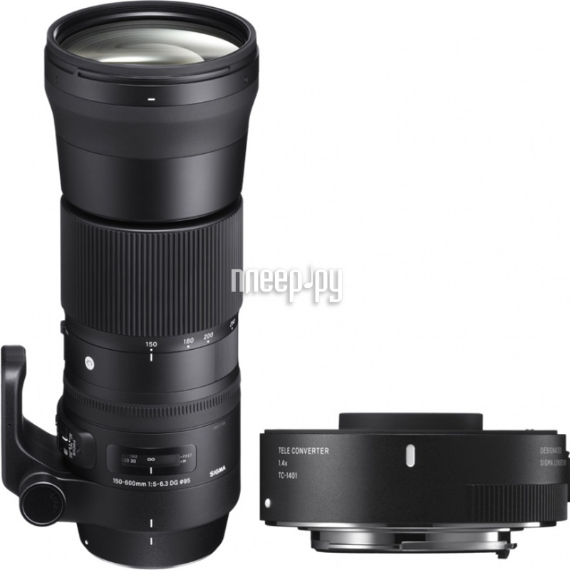  Sigma Canon AF 150-600 mm F / 5.0-6.3 DG OS HSM Contemporary +  TC-1401