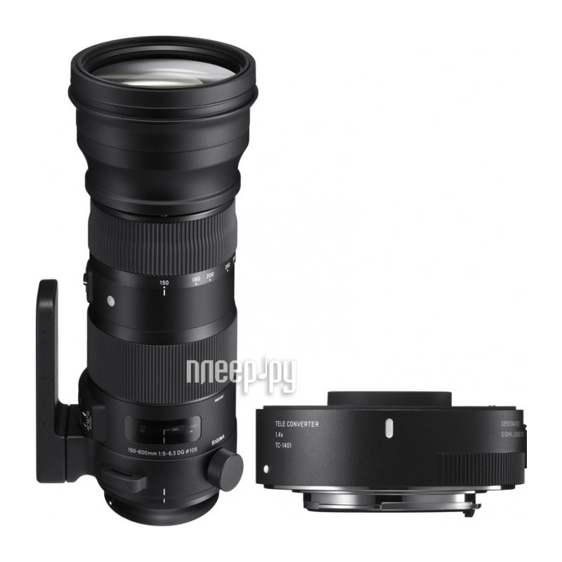  Sigma Nikon AF 150-600 mm F / 5.0-6.3 DG OS HSM Contemporary +  TC-1401  62339 