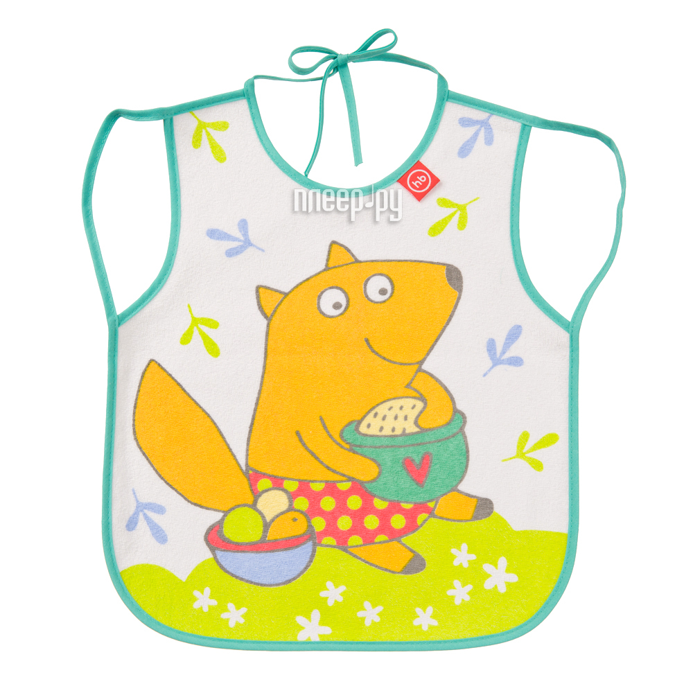   Happy Baby Bib With Hangers Fox Mint 16011 