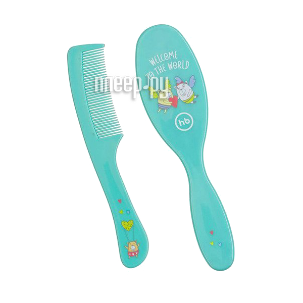  Happy Baby Brush Comb Set Mint 17000 