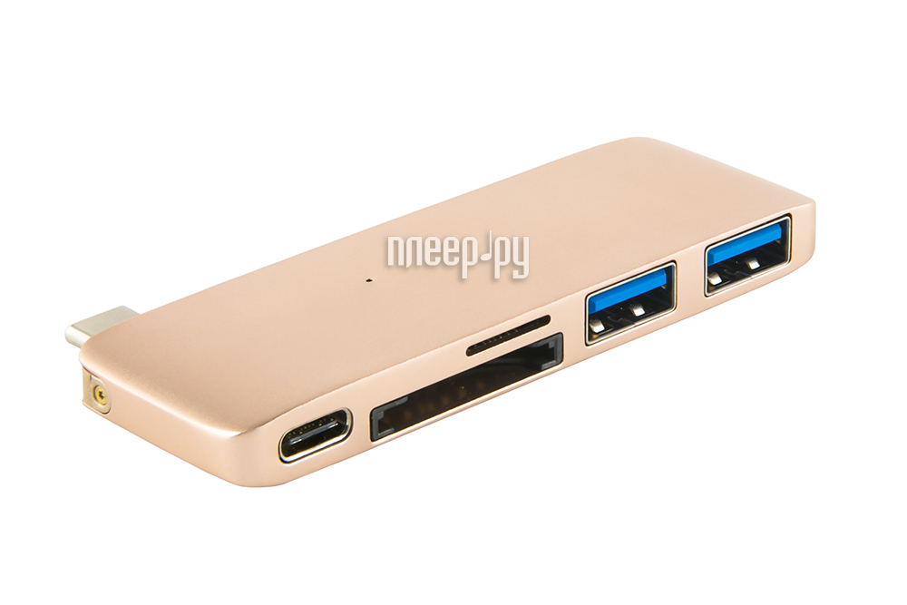  Red Line Type-C Multiport Adapter Gold