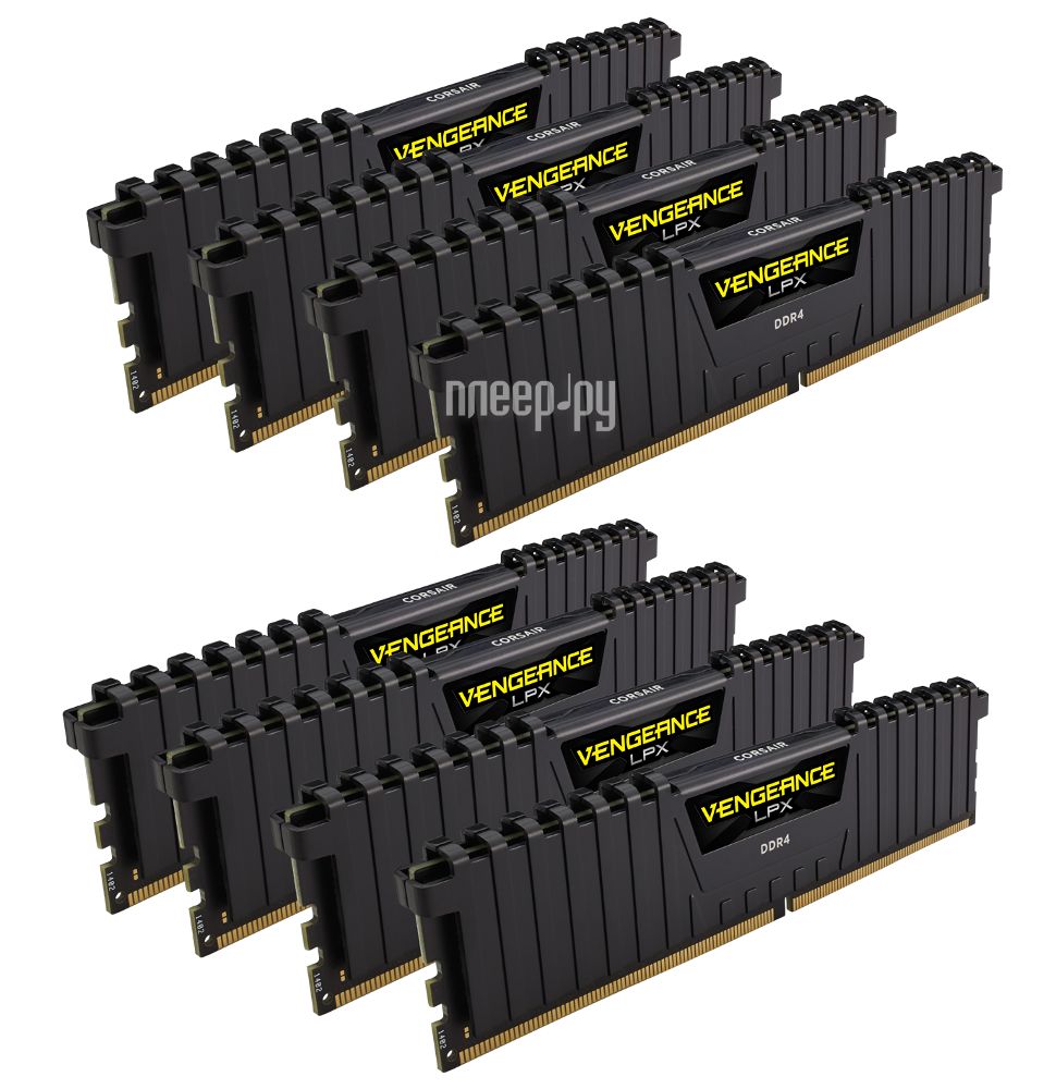   Corsair Vengeance LPX DDR4 DIMM 2133MHz PC4-17000 CL13 - 64Gb KIT (8x8Gb) CMK64GX4M8A2133C13  34560 