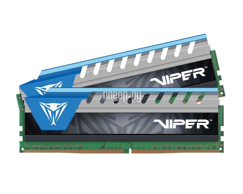   Patriot Memory Viper Elite DDR4 DIMM 2800MHz PC4-22400 CL16 - 16Gb KIT (2x8Gb) PVE416G280C6KBL Blue 