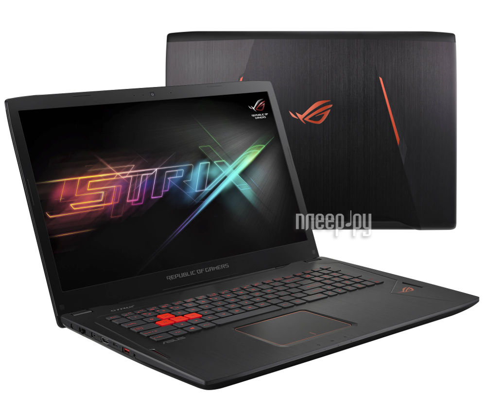  ASUS GL702VM-GC349 90NB0DQ1-M05170 (Intel Core i7-7700HQ 2.8 GHz / 8192Mb / 1000Gb + 128Gb SSD / No ODD / nVidia GeForce GTX 1060 6144Mb / Wi-Fi / Bluetooth / Cam / 17.3 / 1920x1080 / Endless)