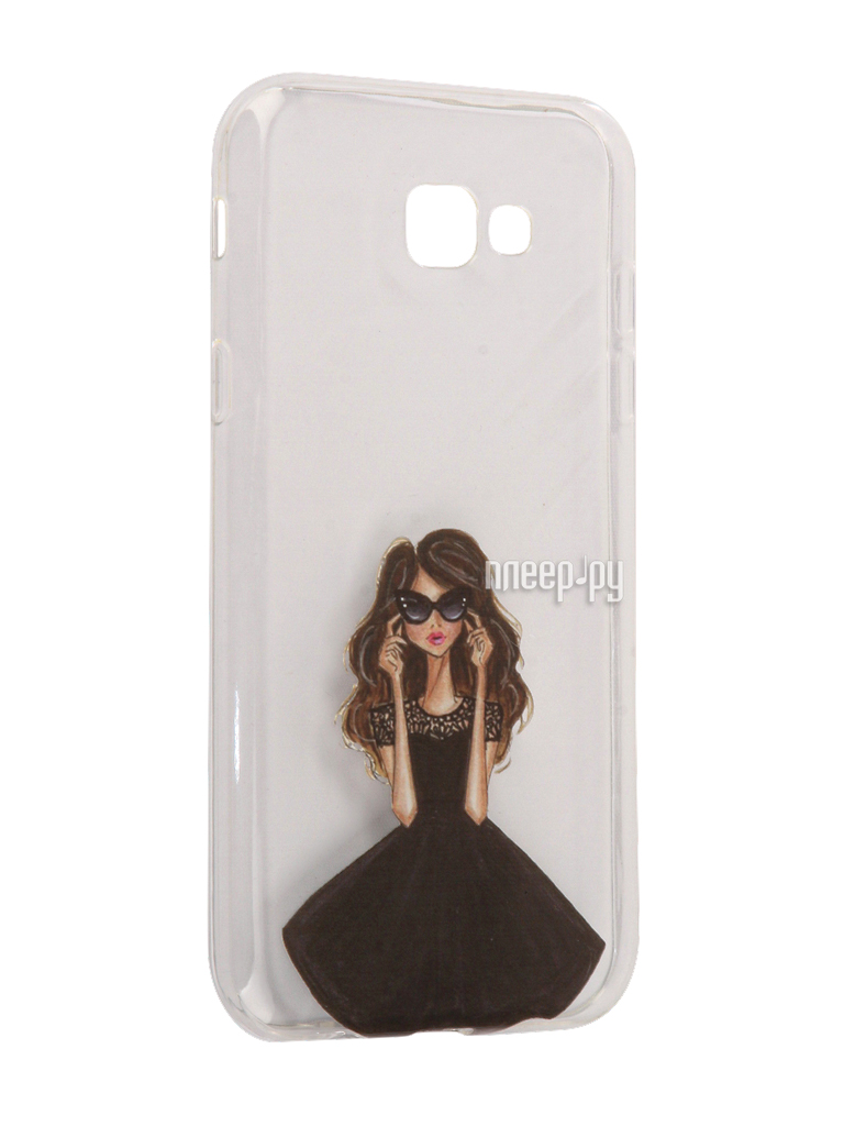   Samsung Galaxy A7 2017 With Love. Moscow Silicone Girl in a Dress 5081  591 