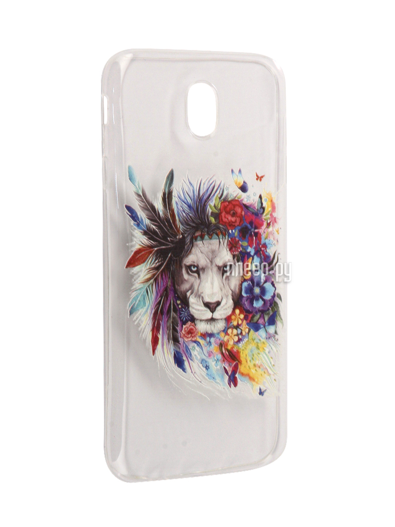   Samsung Galaxy J7 2017 With Love. Moscow Silicone Lion 3 5204 