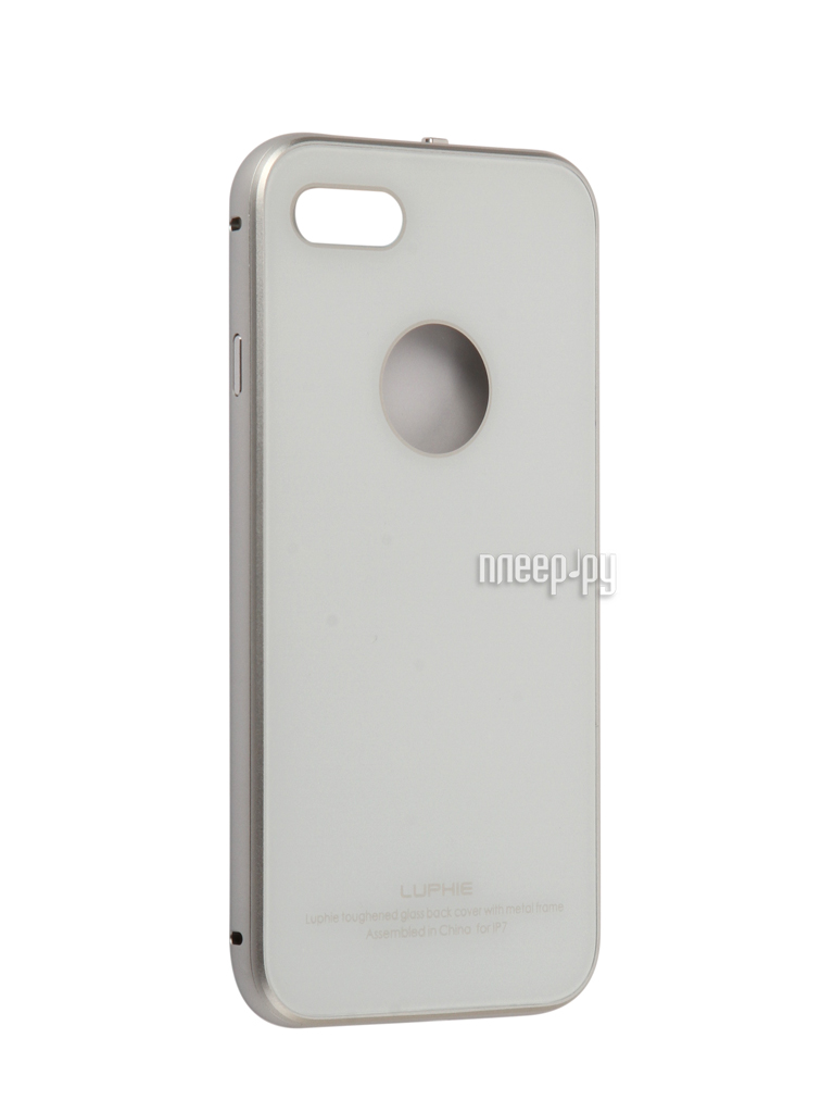   Luphie  iPhone 7 Circle Arc Toughened Glass Back White-Silver PX / LUPH-IPH7-CATGB-ws  1472 