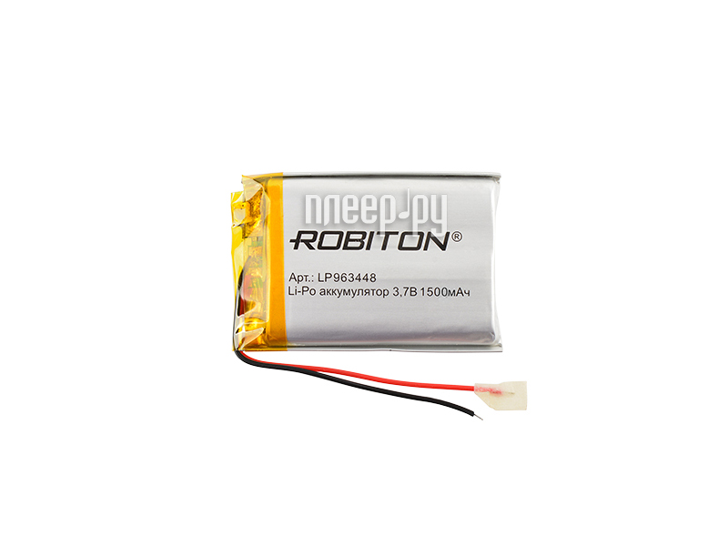  LP963448 - Robiton 3.7V 1500mAh PK1 LP1500-963448 14693