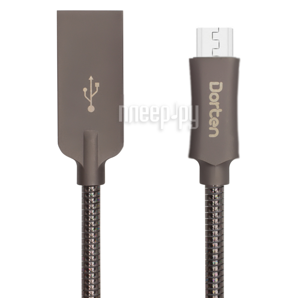  Dorten Steel micro-USB to USB Black DN128400 