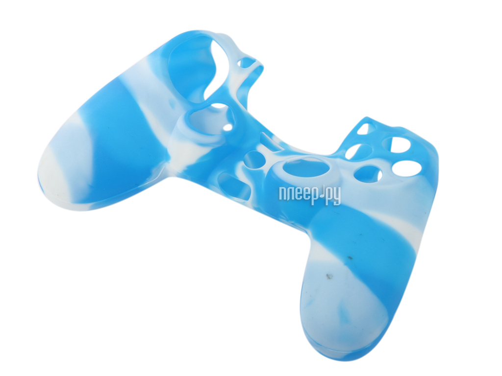  Apres Silicone Case Cover for PS4 Dualshock White-Blue 