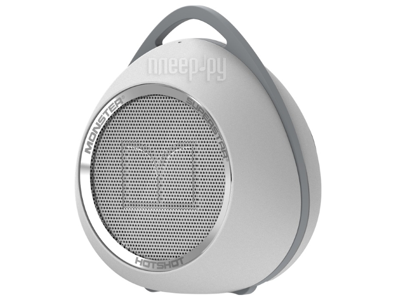  Monster SuperStar HotShot Portable Bluetooth White with Chrome 129290-00  3698 