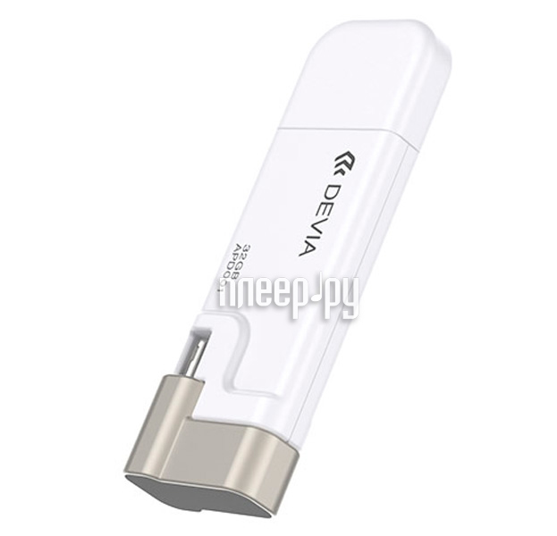 USB Flash Drive 32Gb - Devia iBox Drive MFi  iPhone / iPad White 