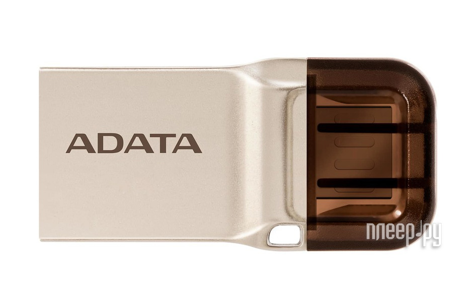 USB Flash Drive 16Gb - A-Data DashDrive UC360 OTG USB 3.1 / MicroUSB Gold AUC360-16G-RGD 