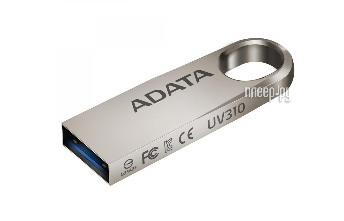 USB Flash Drive 32Gb - A-Data DashDrive UV310 USB 3.0 Gold AUV310-32G-RGD  1088 