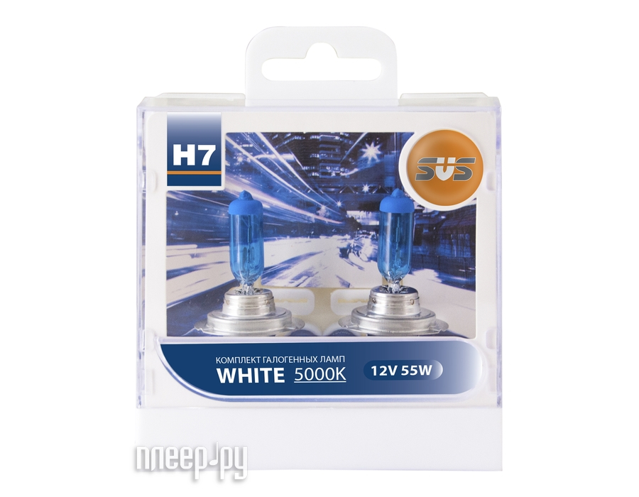  SVS White 5000K H7 55W + W5W White (2 ) 