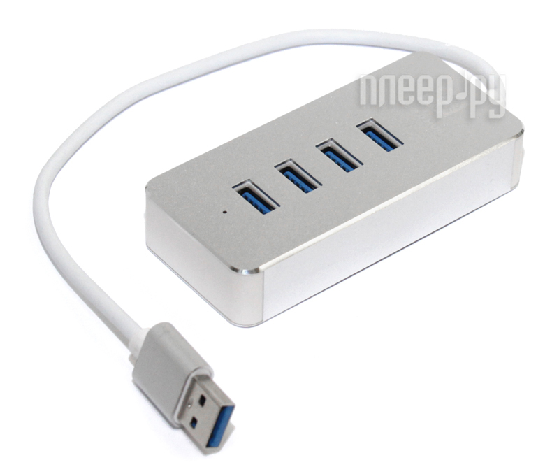  USB 5bites 4xUSB 3.0 - HB34-308SL Silver 