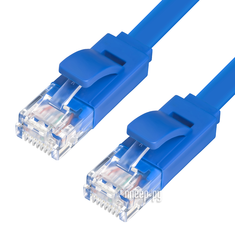  Greenconnect Premium UTP 32AWG cat.5e RJ45 T568B 2m Blue GCR-LNC111-2m