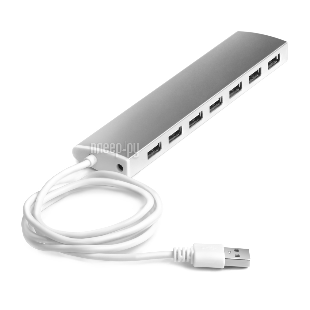  USB Greenconnect 7 ports 0.9m Silver GCR-UH217S  785 