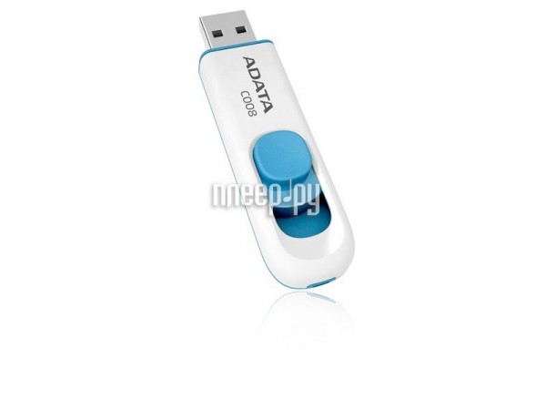 USB Flash Drive 64Gb - A-Data C008 Classic White AC008-64G-RWE  1169 